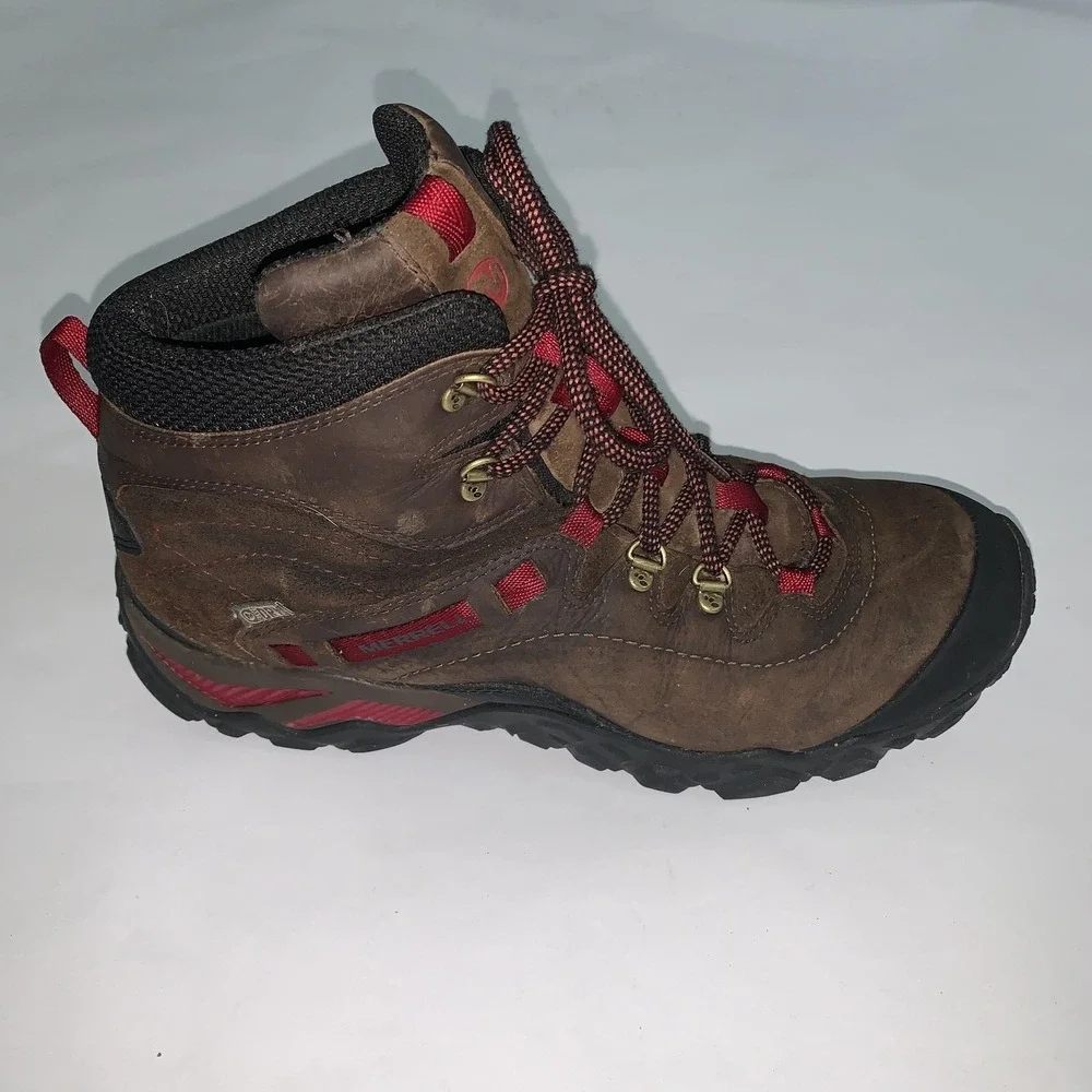 Merrell Boots Womens 8 Chameleon Shift Traveller Waterproof Brown Nubuck J32086